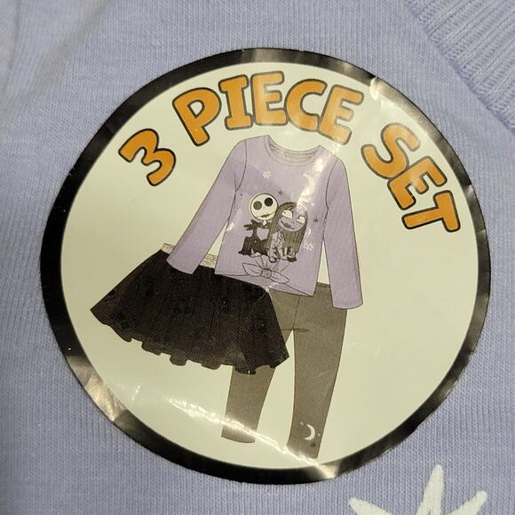 3Pc Disney Nightmare Before Christmas Outfit LS Tee, Leggings & Tutu-Size 2T NWT - Picture 7 of 8